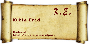 Kukla Enid névjegykártya